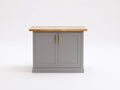 Buffet - bois - panneaux de bois - métal - 100 x 45 x 90 cm - gris-bois naturel - style contemporain