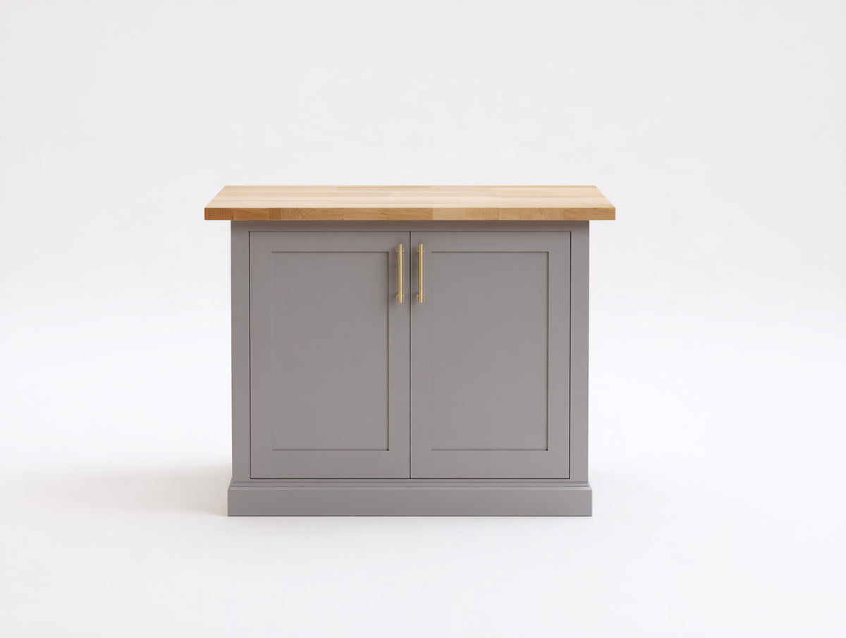 Buffet - bois - panneaux de bois - métal - 100 x 45 x 90 cm - gris-bois naturel - style contemporain