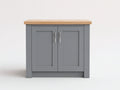 Buffet - bois - panneaux de bois - métal - 92 x 44 x 88 cm - gris-bois naturel - style contemporain
