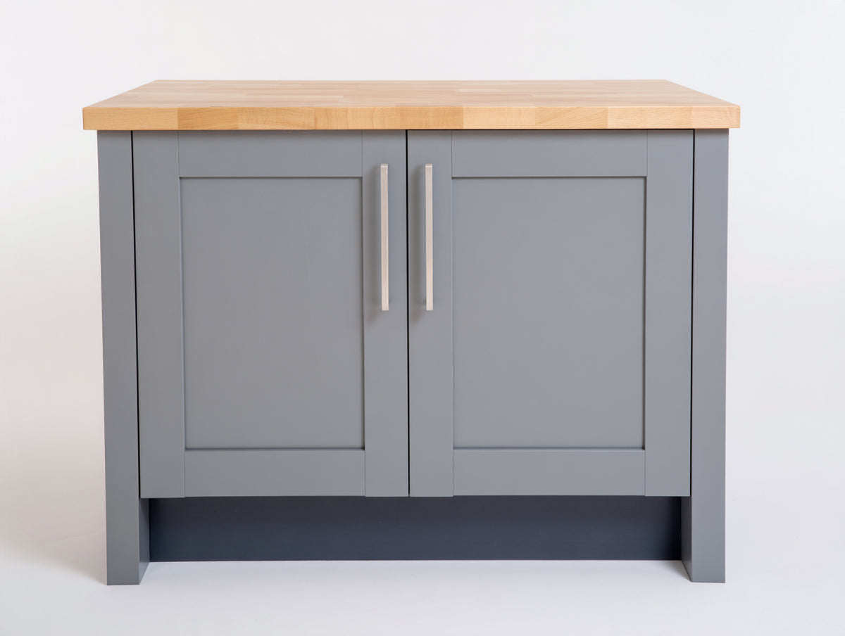 Buffet - bois-panneaux de bois-métal - 104 x 45 x 90 cm - gris-bois naturel - style contemporain